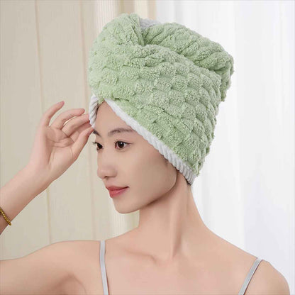 SERVIETTE MICROFIBRE POUR CHEVEUX| ANTI-DERAPANTE