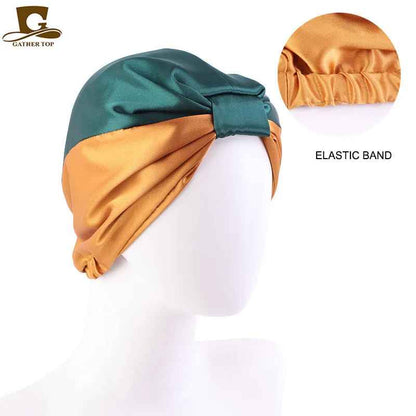 BONNET EN SATIN | BANDEAU DE NUIT