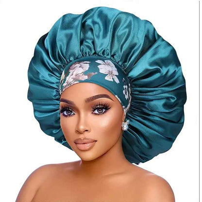 BONNET DE NUIT EN SATIN | TURBAN EXTRA LARGE