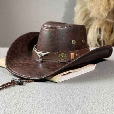 Chapeau de cowboy | Simili Cuir