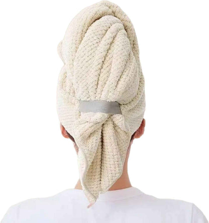 SERVIETTE EN MICROFIBRE CHEVEUX | TURBAN ERGONOMIQUE