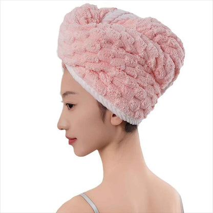 SERVIETTE MICROFIBRE POUR CHEVEUX| ANTI-DERAPANTE