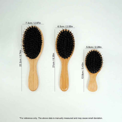 Brosse poil de sanglier | Bambou Naturel (3pcs)