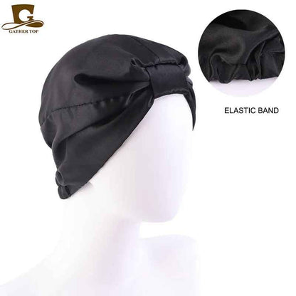 BONNET EN SATIN | BANDEAU DE NUIT