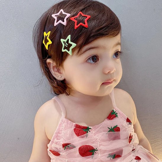 Barrette-cheveux-enfant-etoiles-couleurs-vives-style-ludique-fixation-douce-tendance