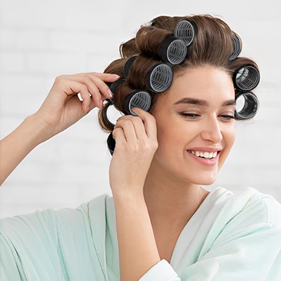Bigoudis-cheveux-maison-rouleaux-multiples-boucles-sans-chaleur-coiffage-simple-lumiere-douce