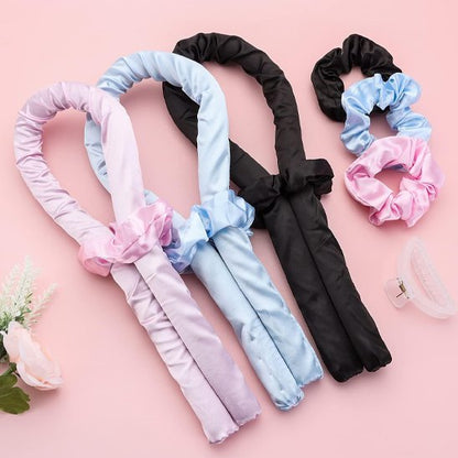Bigoudis-rubans-sans-chaleur-multicolores-boucles-faciles-accessoires-coiffure-confort-nuit