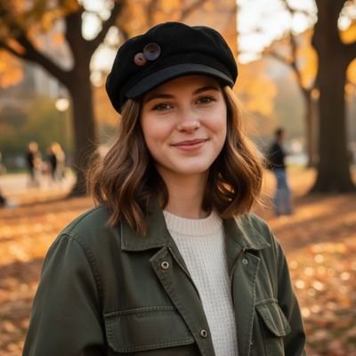 Casquette-gavroche-en-velours-côtelé-vue-de-profil
