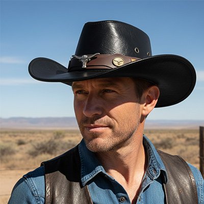Chapeau-de-cowboy-homme-similicuir-noir-embleme-taureau-style-western-aventure-premium
