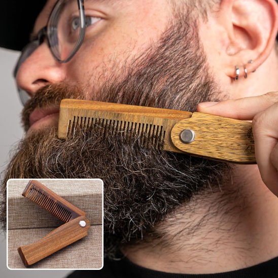 Peigne-pliant-bois-coiffant-barbe-epaisse-style-masculin-soin-quotidien-compact-elegant