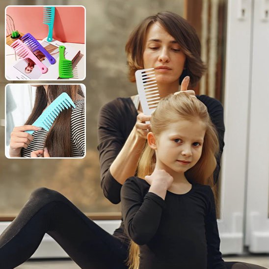 Peigne‑large‑demelant‑cheveux‑enfant‑sans‑douleur‑optimisant‑soin‑capillaire‑doux‑quotidien