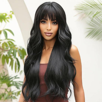 Perruque-noire-ondulee-frange-pleine-style-naturel-volume-soyeux-look-femme-elegant