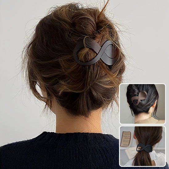 Pince-à-cheveux-marron-fonce-forme-infinie-dans-chignon-femme-cheveux-longs-style-elegant
