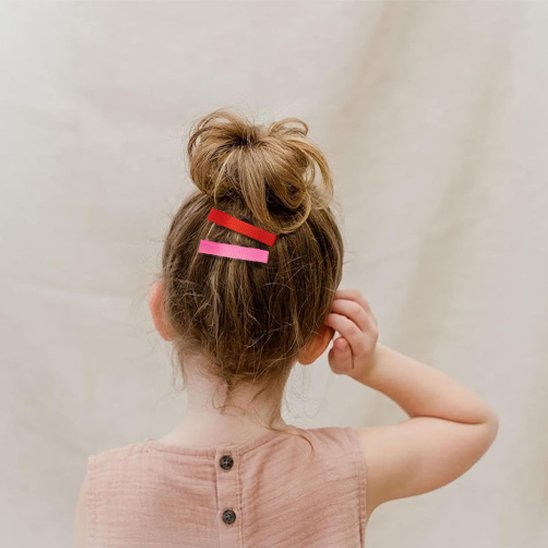 Pinces-à-cheveux-crocodile-double-fixee-sur-chignon-enfant-style-simple-et-doux