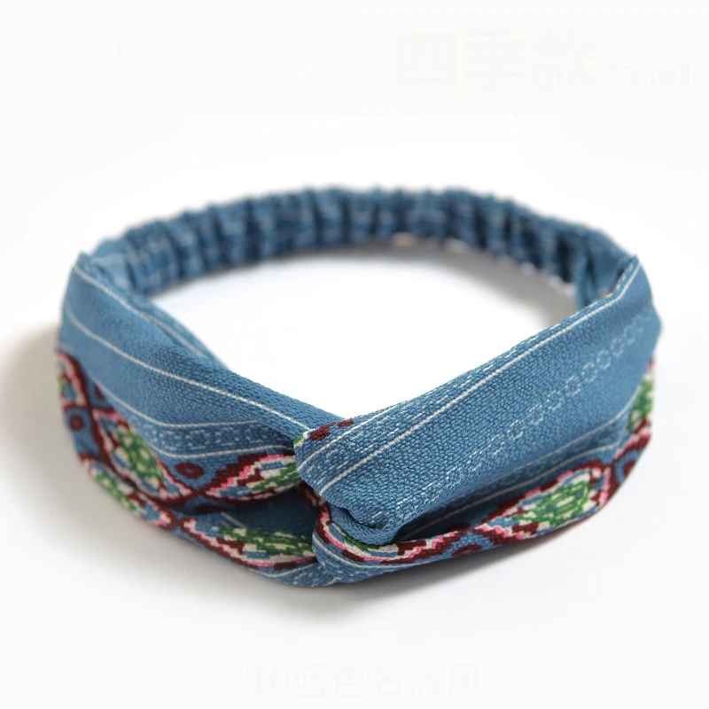 bandeau-cheveux-femme-ethnique-bleu-motifs-geometriques-noeud-style-vif-confort-quotidien