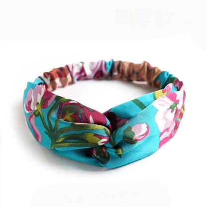 bandeau-cheveux-femme-fleuri-turquoise-noeud-style-vif-confort-tenue-estivale