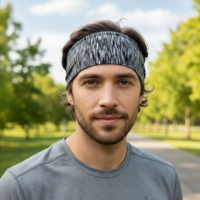 bandeau-cheveux-homme-gris-motif-sport-style-masculin-confort-elastique-exterieur
