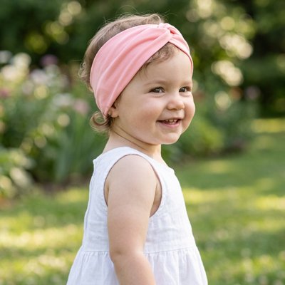 bandeau-cheveux-rose-fille-dans-le-parc-debout-souriante