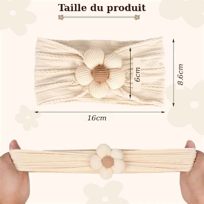 Bandeau bébé fille | Douceur Florale (3pcs)