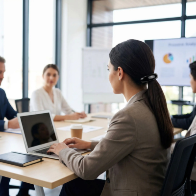 barrette-cheveux-noire-femme-dans-une-reunion-de-travail-avec-collegues