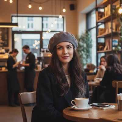 béret-femme-gris-cafe-urbain-tenue-elegante
