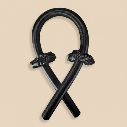 Bigoudis noir fond beige