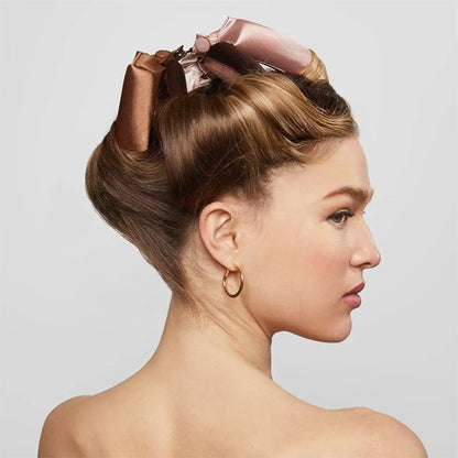 Bigoudis-satin-rose-marron-boucles-sans-chaleur-volume-naturel