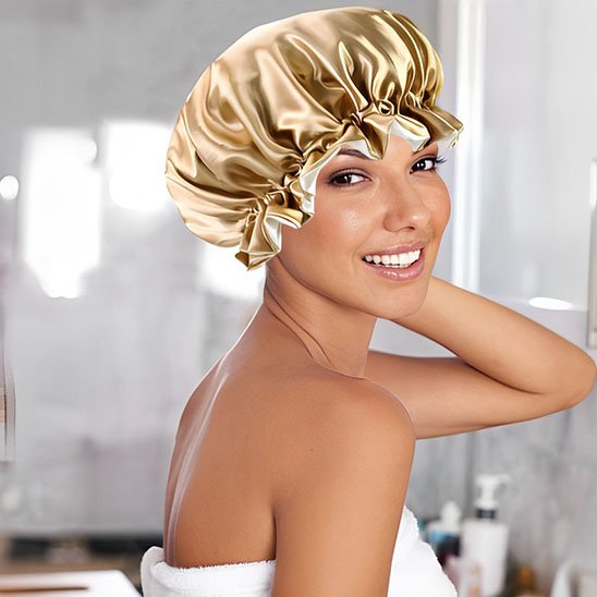 bonnet-en-satin-bonnet-de-douche-satin-or-eclatant-protection-impermeable-rituel-beaute-confortable