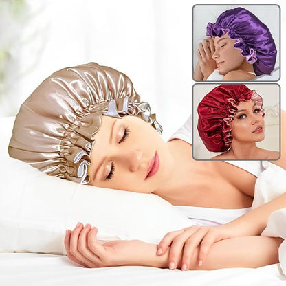 bonnet-en-satin-champagne-confort-nuit-protection-cheveux-style-doux-elegant-premium