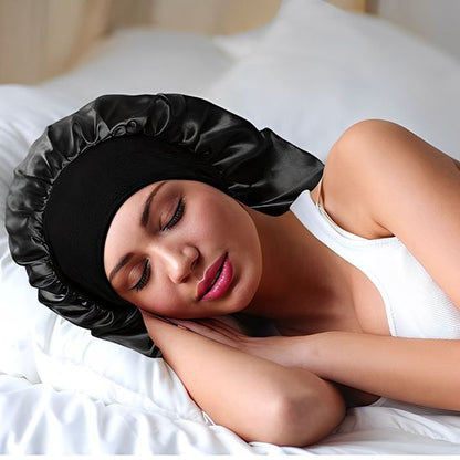 bonnet-en-satin-noir-soyeux-nuit-confortable-protection-cheveux-sommeil-apaisant