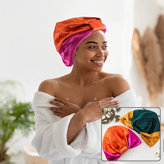 bonnet-en-satin-orange-magenta-eclat-protection-cheveux-style-confort-nuit-premium
