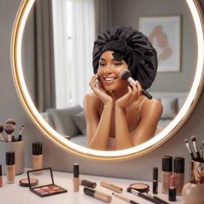 bonnet-en-satin-pour-cheveux-noir-un-moment-de-maquillage