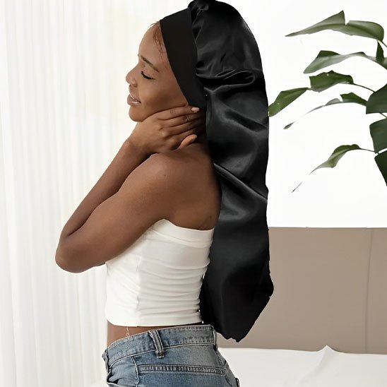 bonnet en satin