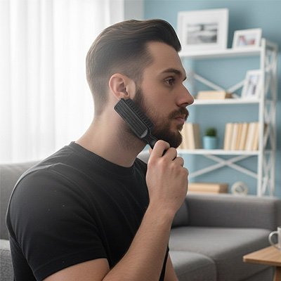brosse-à-barbe-homme-entretien-matinal-style-masculin-soin-precision-maison-moderne