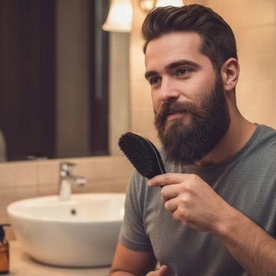 brosse-à-barbe-homme-soin-matinal-style-masculin-routine-bain-entretien-net