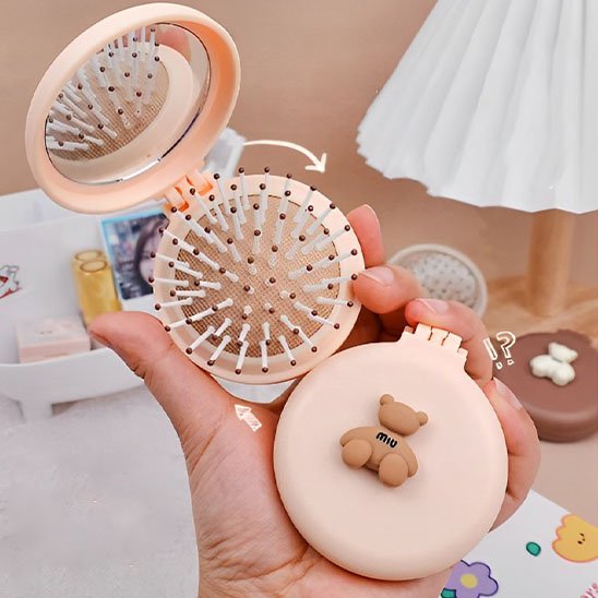 brosse-cheveux-compact-miroir-pliant-design-mignon-portable-voyage-accessoire-coiffure-pratique