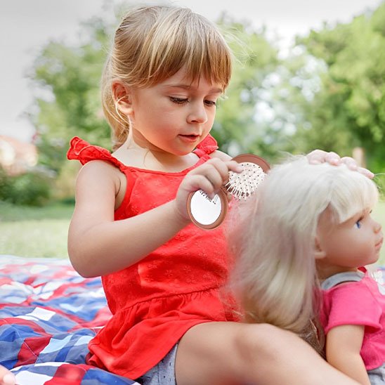 brosse-cheveux-enfant-jeu-poupee-coiffure-compact-mignon-pratique-pliant-voyage