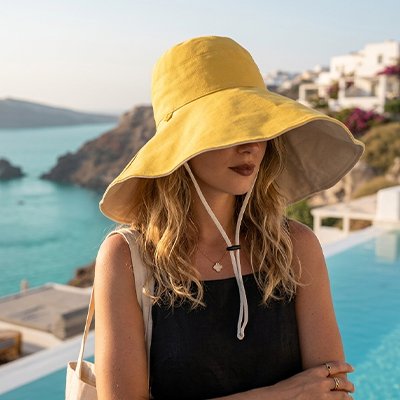 chapeau-femme-été-large-bord-jaune-style-voyage-mer-soleil-protection-elegante