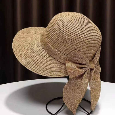 chapeau-femme-de-couleur-kaki-avec-noeud