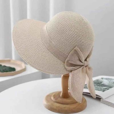 chapeau-femme-en-couleur-beige-avec-noeud