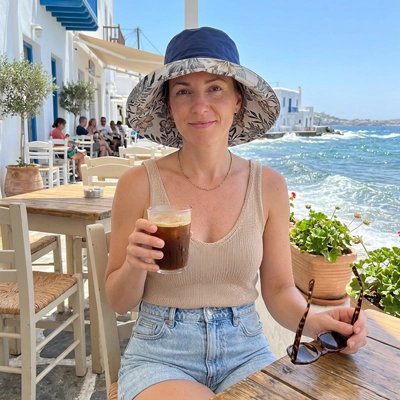 Chapeau femme été reversible bleu marine terrasse vacances grece protection soleil