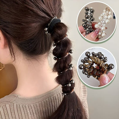 Elastique-cheveux-perles-multicolores-coiffure-tendance-femme-look-elegant-raffine-stylise