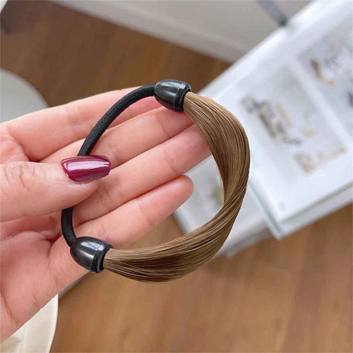 Élastique-pour-cheveux-marron-clair