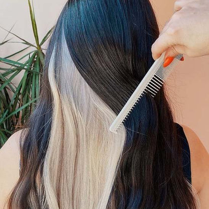 extension-clip-cheveux-noir-blond-platine-contrast-longue-ondulee-style-femme