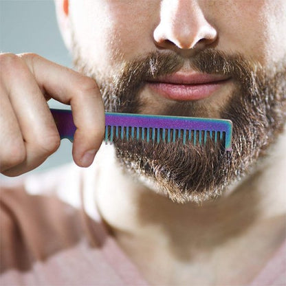 peigne-a-barbe-metal-homme-soignant-barbe-epaisse-style-masculin-grooming