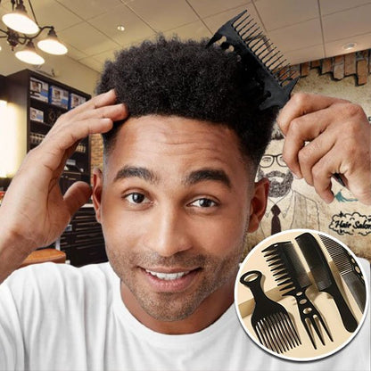 peigne-afro-noir-soulevant-boucles-courtes-coiffage-volume-salon-professionnel-homme-style