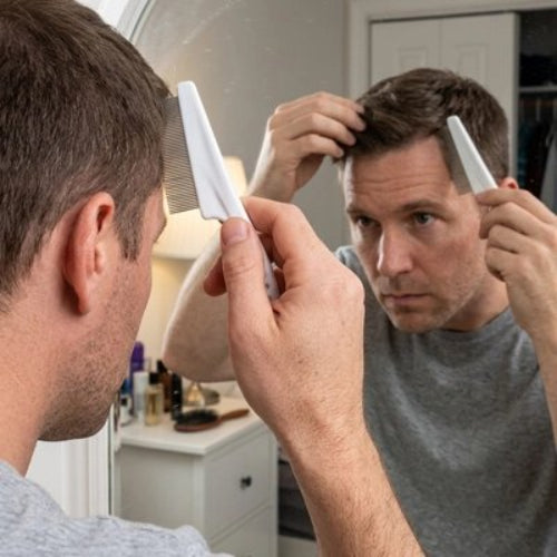 Peigne anti poux homme peigne cheveux dans sa chambre