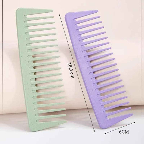 peigne-dents-larges-deux-violet-vert-avec-dimensions