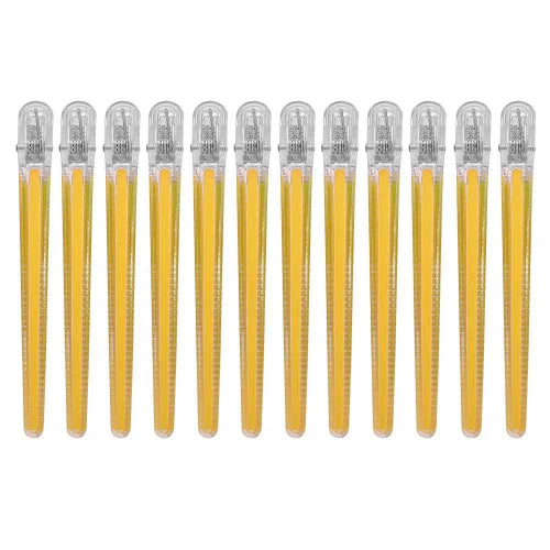 Pinces a cheveux crocodile pince jaune
