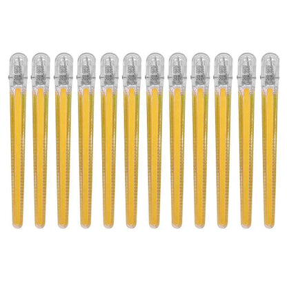 Pinces a cheveux crocodile pince jaune